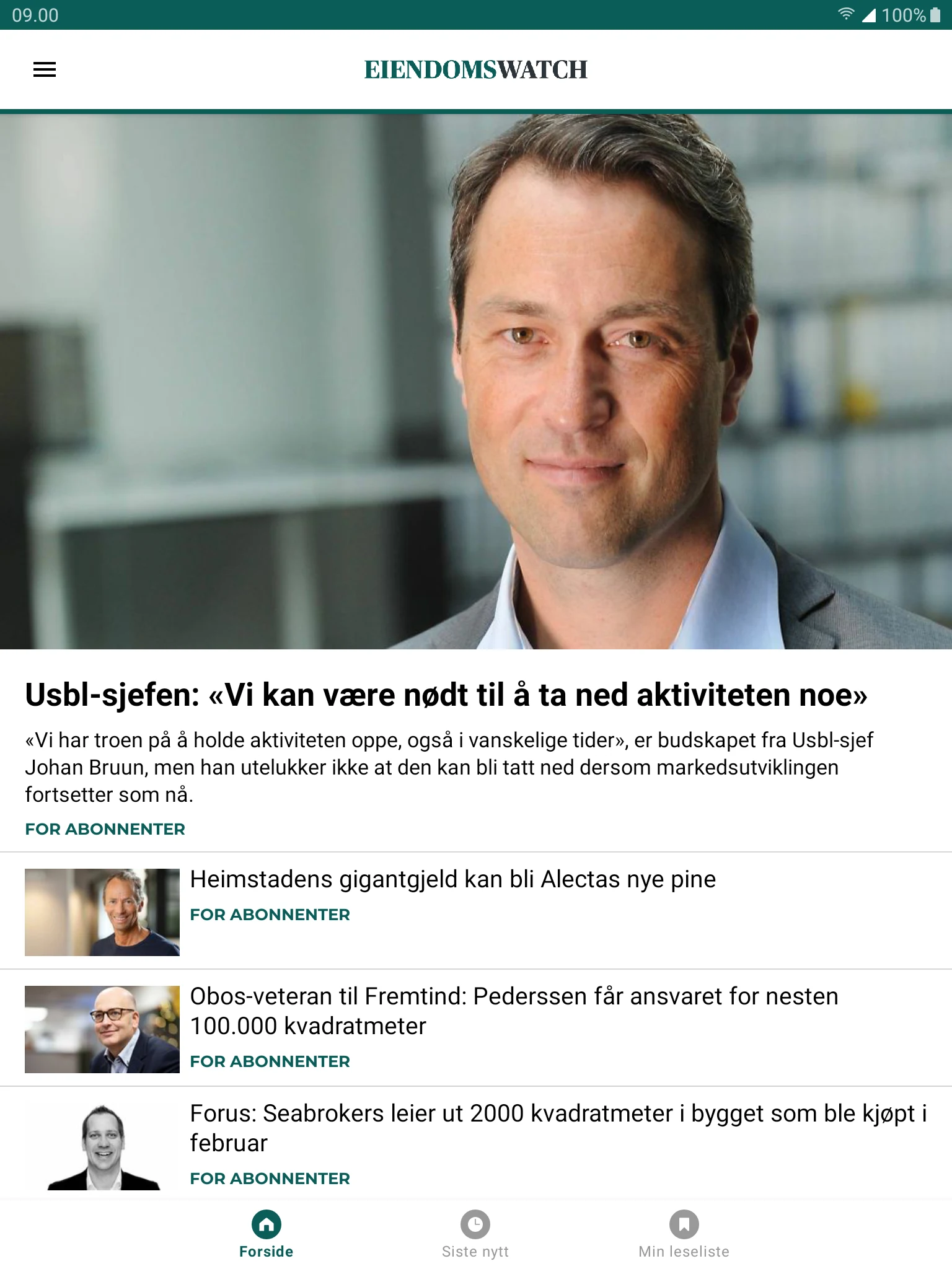 EiendomsWatch Norge screenshot